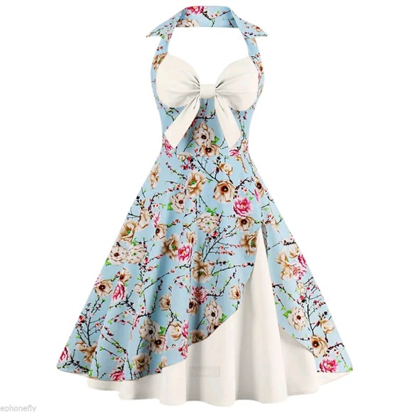 Zaful Dresses & Skirts - Zaful cherry blossom pinup dress